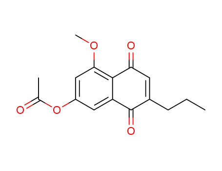 Acetic acid 4-methoxy-5,8-dioxo-7-propyl-5,8-dihydro-naphthalen-2-yl ester