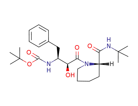 [1-benzyl-3-(2-<i>tert</i>-butylcarbamoyl-piperidin-1-yl)-2-hydroxy-3-oxo-propyl]-carbamic acid <i>tert</i>-butyl ester
