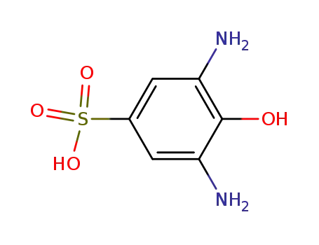 Molecular Structure of 5857-96-5 (3,5-Diamino-4-hydroxybenzenesulfonic acid)