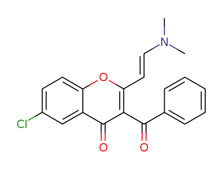 3-Benzoyl-6-chloro-2-((E)-2-dimethylamino-vinyl)-chromen-4-one