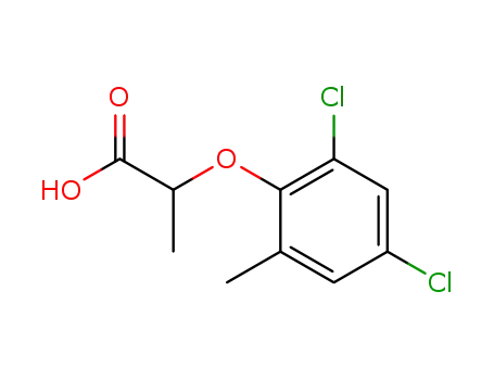 Molecular Structure of 20021-12-9 (2-(4,6-DICHLORO-2-METHYL-PHENOXY)-PROPIONIC ACID)