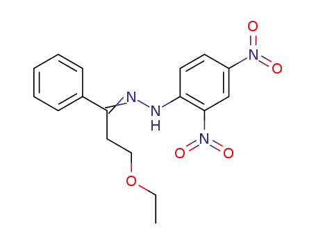 Molecular Structure of 56544-22-0 (1-(2,4-dinitrophenyl)-2-(3-ethoxy-1-phenylpropylidene)hydrazine)