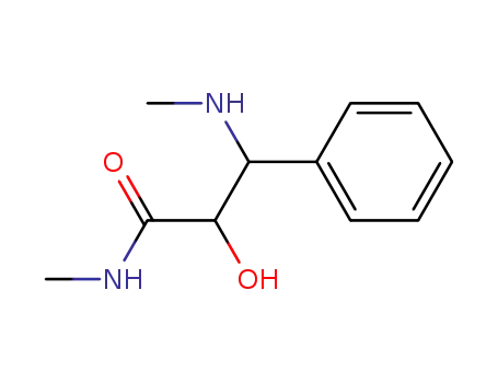 Molecular Structure of 21035-18-7 (2-hydroxy-<i>N</i>-methyl-3-methylamino-3-phenyl-propionamide)