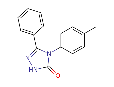 Molecular Structure of 731-43-1 (3H-1,2,4-Triazol-3-one, 2,4-dihydro-4-(4-methylphenyl)-5-phenyl-)