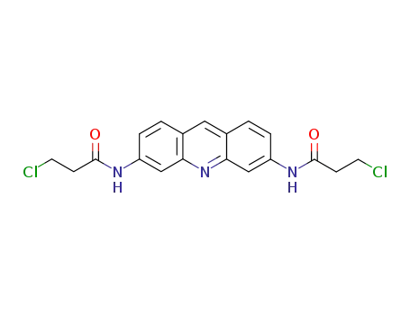 Molecular Structure of 250256-09-8 (3,6-bis(3-chloropropionamido)acridine)