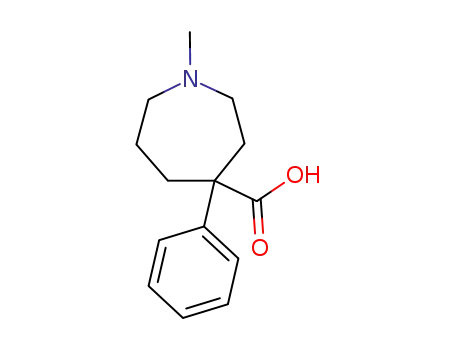 Molecular Structure of 7475-57-2 (1-methyl-4-phenylazepane-4-carboxylic acid)