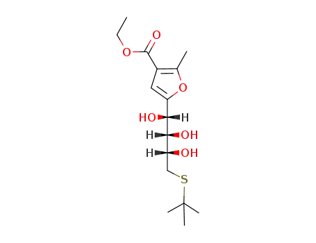 5-(4-S-tert-butyl-4-thio-D-arabino-tetritol-1-yl)-3-ethoxycarbonyl-2-methylfuran