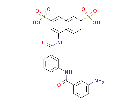 4-[3-(3-amino-benzoylamino)-benzoylamino]-naphthalene-2,7-disulfonic acid