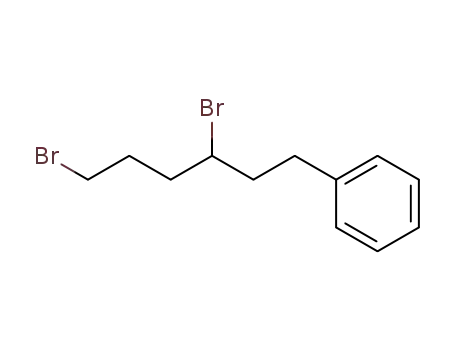 Molecular Structure of 65674-16-0 (Benzene, (3,6-dibromohexyl)-)