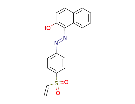 Molecular Structure of 116369-71-2 (2-Naphthalenol, 1-[[4-(ethenylsulfonyl)phenyl]azo]-)
