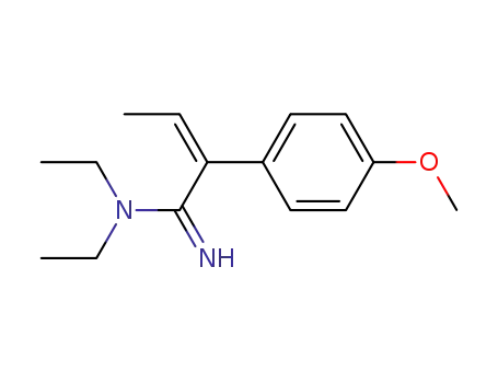 (Z)-N,N-diethylamino-2-(4-methoxyphenyl)-2-butenamidine