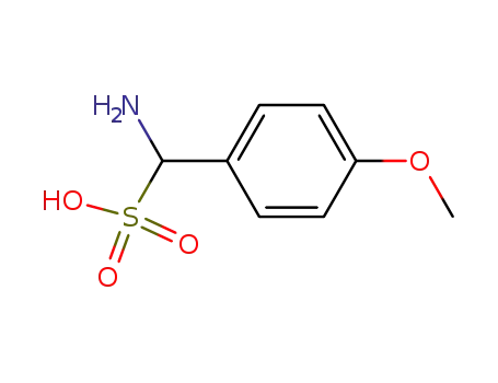 Molecular Structure of 5032-24-6 (amino-(4-methoxyphenyl)methanesulfonic acid)