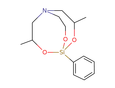 Molecular Structure of 2097-20-3 (3,7-dimethyl-1-phenyl-2,8,9-trioxa-5-aza-1-silabicyclo[3.3.3]undecane)