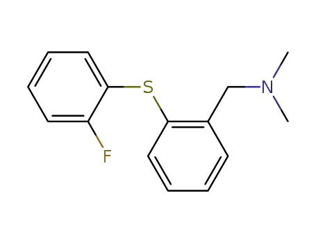 Molecular Structure of 139009-23-7 ([2-(2-fluoro-phenylsulfanyl)-benzyl]-dimethyl-amine)