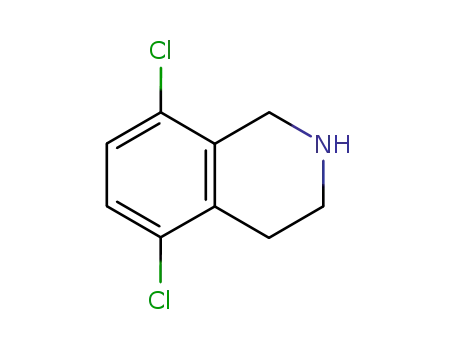 Molecular Structure of 89315-57-1 (5,8-Dichloro-1,2,3,4-tetrahydro-isoquinoline)