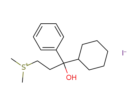 설포늄, (3-사이클로헥실-3-하이드록시-3-페닐프로필)디메틸-, 요오드화물