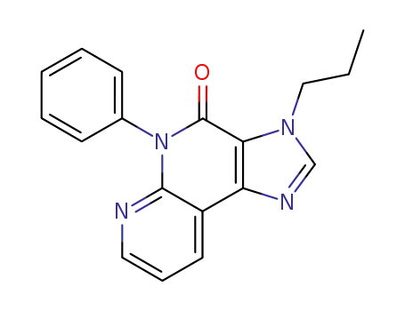 4H-Imidazo(4,5-c)(1,8)naphthyridin-4-one, 3,5-dihydro-5-phenyl-3-propyl-