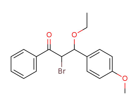 3-ethoxy-2-bromo-3-(4-methoxy-phenyl)-1-phenyl-propan-1-one