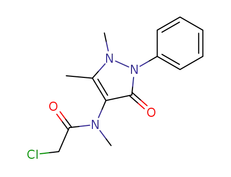 Molecular Structure of 108622-58-8 (4-N-chloroacetyl-N-methylaminoantipyrine)