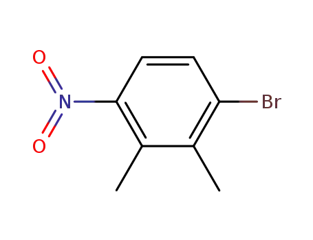 Molecular Structure of 101421-63-0 (1-bromo-2,3-dimethyl-4-nitrobenzene)
