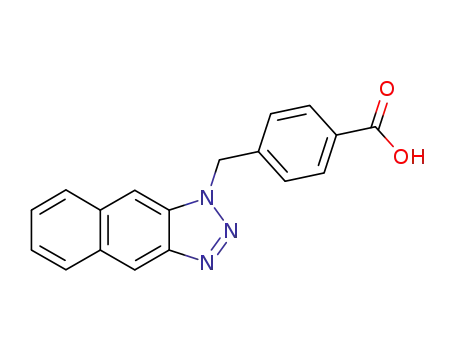 Molecular Structure of 202582-08-9 (4-[(1-naphtho[2,3-d]triazol-1-yl)methyl]benzoic acid)
