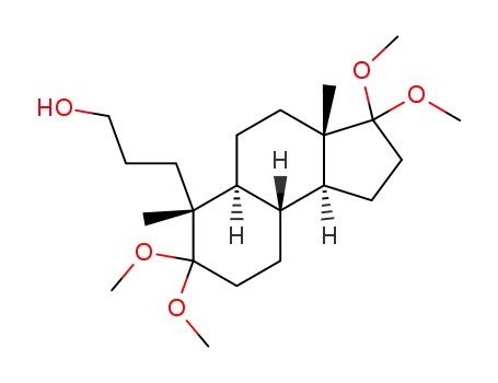 3-((3aS,5aS,6R,9aR,9bS)-3,3,7,7-Tetramethoxy-3a,6-dimethyl-dodecahydro-cyclopenta[a]naphthalen-6-yl)-propan-1-ol