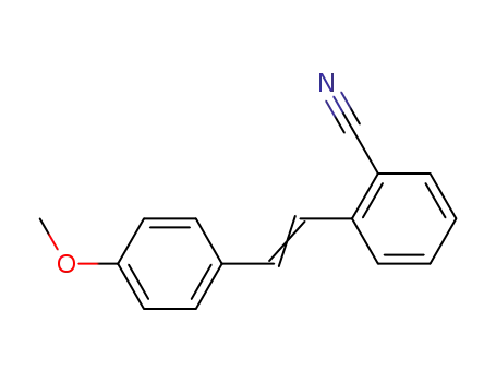 Molecular Structure of 62100-09-8 (Benzonitrile, 2-[2-(4-methoxyphenyl)ethenyl]-)