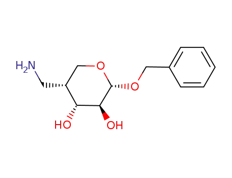 (2R,3S,4R,5R)-5-Aminomethyl-2-benzyloxy-tetrahydro-pyran-3,4-diol