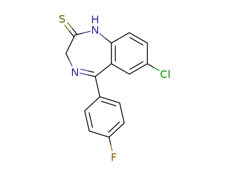 2H-1,4-Benzodiazepine-2-thione,
7-chloro-5-(4-fluorophenyl)-1,3-dihydro-