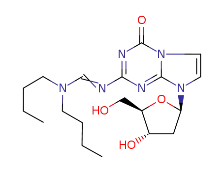 8-(2'-deoxy-β-D-erythro-pentofuranosyl)-2-{[(dibutylamino)methylidene]amino}imidazo[1,2-a]-1,3,5-triazin-4(8H)-one