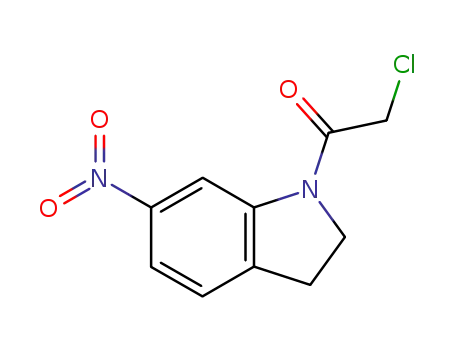 Molecular Structure of 87866-12-4 (2-chloro-1-(6-nitroindolin-1-yl)ethan-1-one)