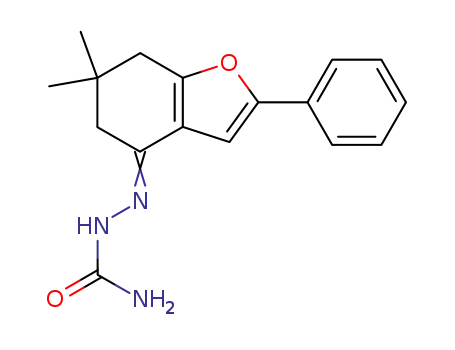 Hydrazinecarboxamide,
2-(6,7-dihydro-6,6-dimethyl-2-phenyl-4(5H)-benzofuranylidene)-
