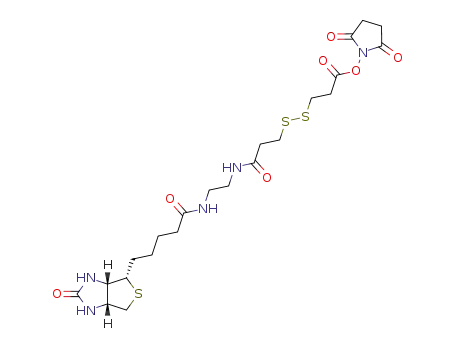Molecular Structure of 142439-92-7 (BIOTIN DISULFIDE N-HYDROXY-SUCCINIMIDE ESTER)