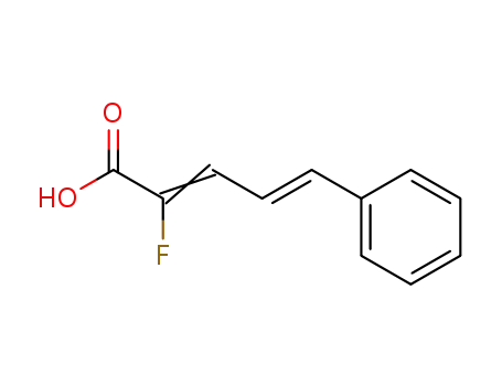 2-fluoro-5<i>t</i>-phenyl-penta-2ξ,4-dienoic acid