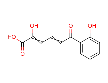 2-Hydroxy-6-oxo-6-(2-hydroxyphenyl)hexa-2,4-dienoic acid