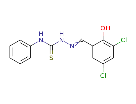 2-[(3,5- 디클로로 -2- 히드 록시 페닐) 메틸렌] -N- 페닐 -1- 히드라진 카르 보 티오 아미드