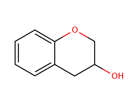 Molecular Structure of 21834-60-6 (3,4-Dihydro-2H-1-benzopyran-3-ol)