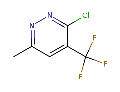 Molecular Structure of 560132-52-7 (3-CHLORO-6-METHYL-4-(TRIFLUOROMETHYL)PYRIDAZINE)