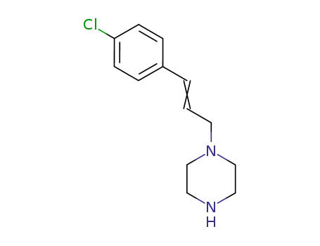 Molecular Structure of 55077-71-9 (Piperazine, 1-[3-(4-chlorophenyl)-2-propenyl]-)