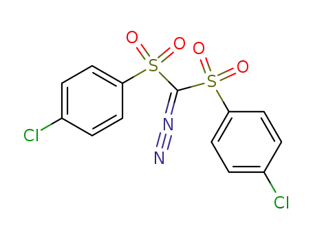 Molecular Structure of 28343-24-0 (Benzene, 1,1'-[(diazomethylene)bis(sulfonyl)]bis[4-chloro-)