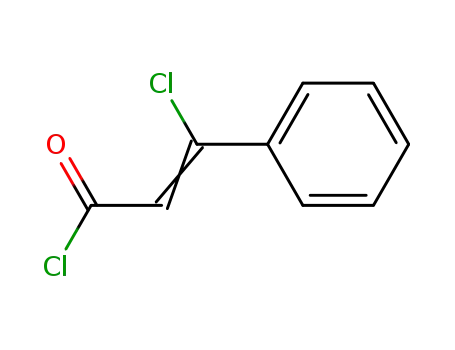 Molecular Structure of 85311-59-7 ((E)-3-Chloro-3-phenyl-acryloyl chloride)