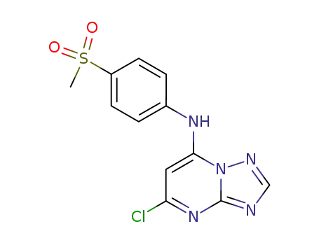 [1,2,4]Triazolo[1,5-a]pyrimidin-7-amine,
5-chloro-N-[4-(methylsulfonyl)phenyl]-