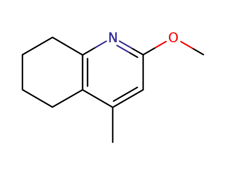 Molecular Structure of 764667-25-6 (Quinoline, 5,6,7,8-tetrahydro-2-methoxy-4-methyl- (9CI))
