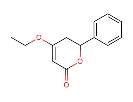 Molecular Structure of 733010-51-0 (2H-Pyran-2-one,4-ethoxy-5,6-dihydro-6-phenyl-,(-)-(9CI))