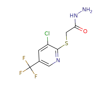 Molecular Structure of 338422-76-7 (2-([3-CHLORO-5-(TRIFLUOROMETHYL)-2-PYRIDINYL]SULFANYL)ACETOHYDRAZIDE)