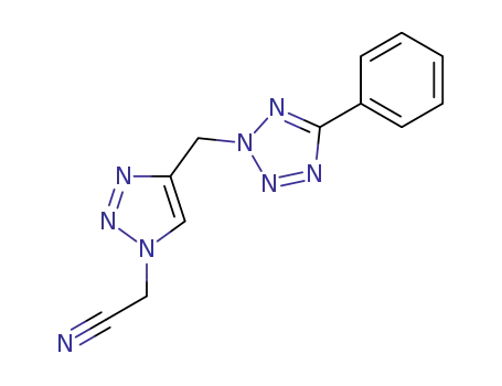 4-(5-phenyltetrazol-2-ylmethyl)-1,2,3-triazol-1-ylacetonitrile