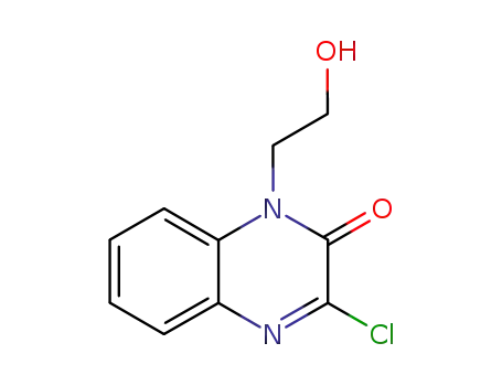 Molecular Structure of 869199-19-9 (3-chloro-1-(2-hydroxy-ethyl)-1H-quinoxalin-2-one)