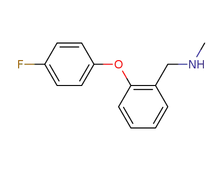 Molecular Structure of 833482-53-4 (1-[2-(4-FLUOROPHENOXY)PHENYL]-N-METHYLMETHYLAMINE)