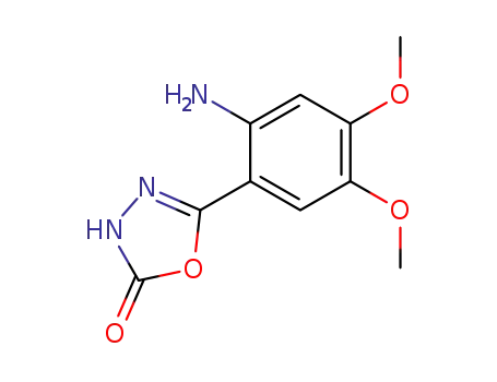 5-(2-amino-4,5-dimethoxy-phenyl)-3<i>H</i>-[1,3,4]oxadiazol-2-one