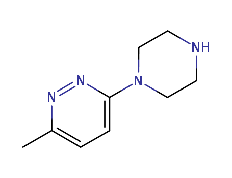 Pyridazine, 3-methyl-6-(1-piperazinyl)- (9CI)